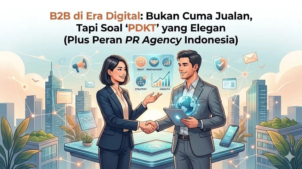 B2B di Era Digital: Bukan Cuma Jualan, Tapi Soal “PDKT” yang Elegan (Plus Peran PR Agency Indonesia)