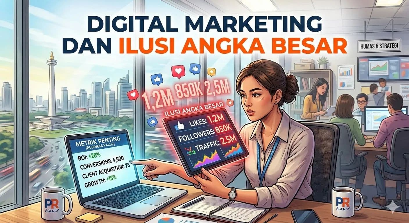 Digital Marketing dan Ilusi Angka Besar: Apa yang Sebenarnya Penting bagi Bisnis Menurut PR Agency Indonesia