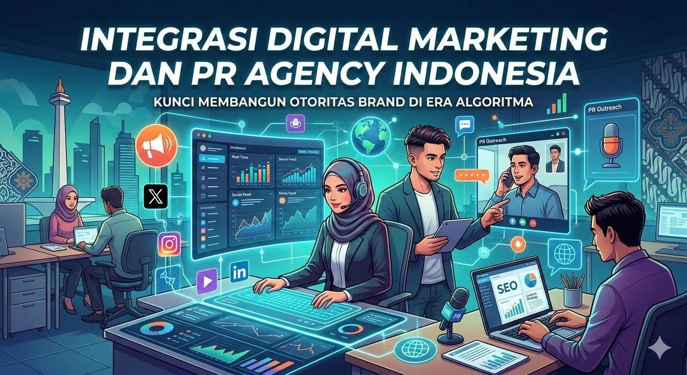 Integrasi Digital Marketing dan PR Agency Indonesia: Kunci Membangun Otoritas Brand di Era Algoritma