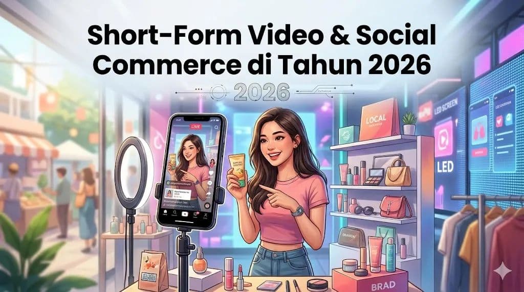 Short-Form Video & Social Commerce di Tahun 2026: Strategi Baru Brand Indonesia Menghadapi Era Belanja Cepat