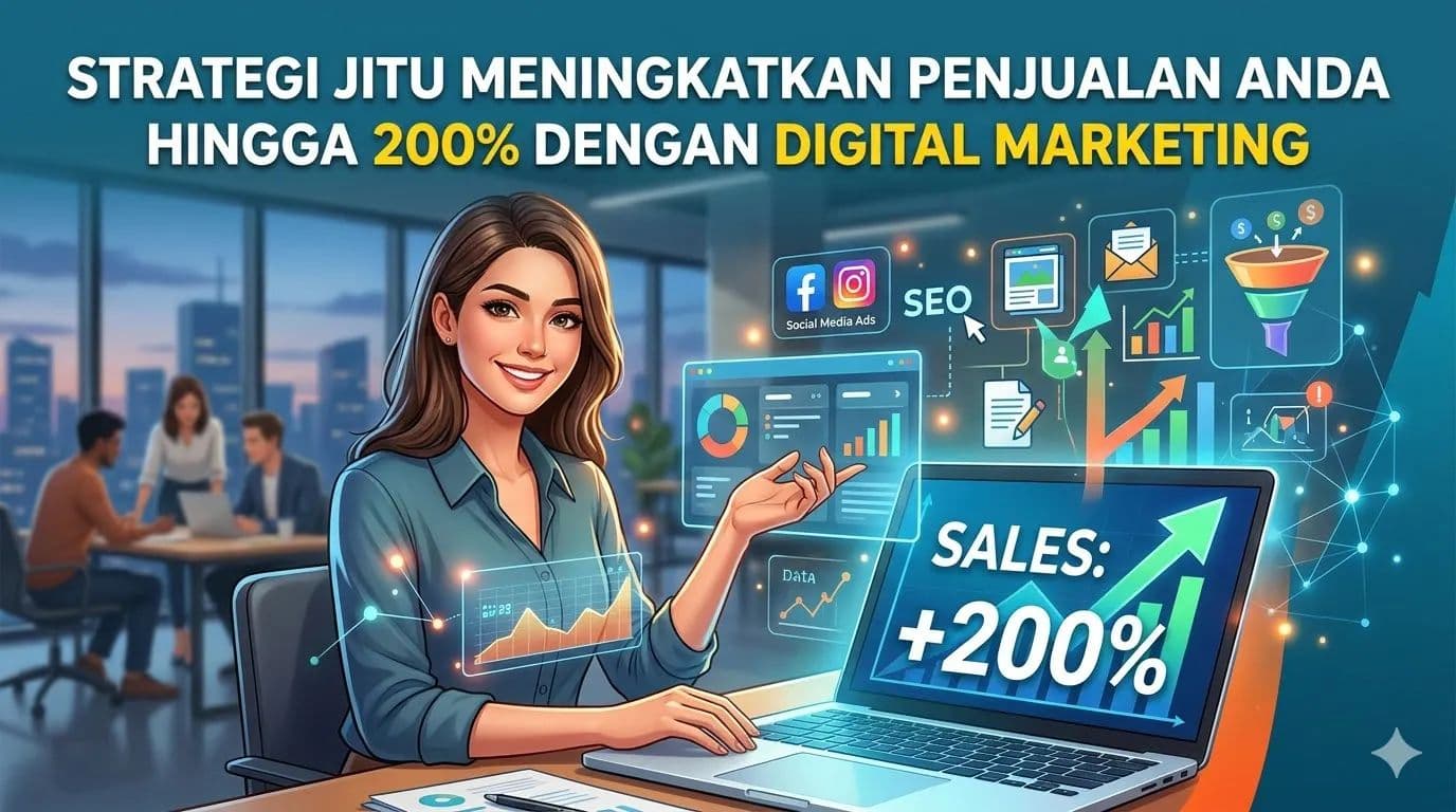 Strategi Jitu Meningkatkan Penjualan Anda Hingga 200% dengan Digital Marketing