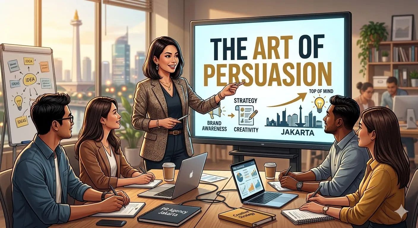 The Art of Persuasion: Bagaimana Brand Menjadi ‘Top of Mind’ Lewat Strategi PR Agency Jakarta yang Kreatif